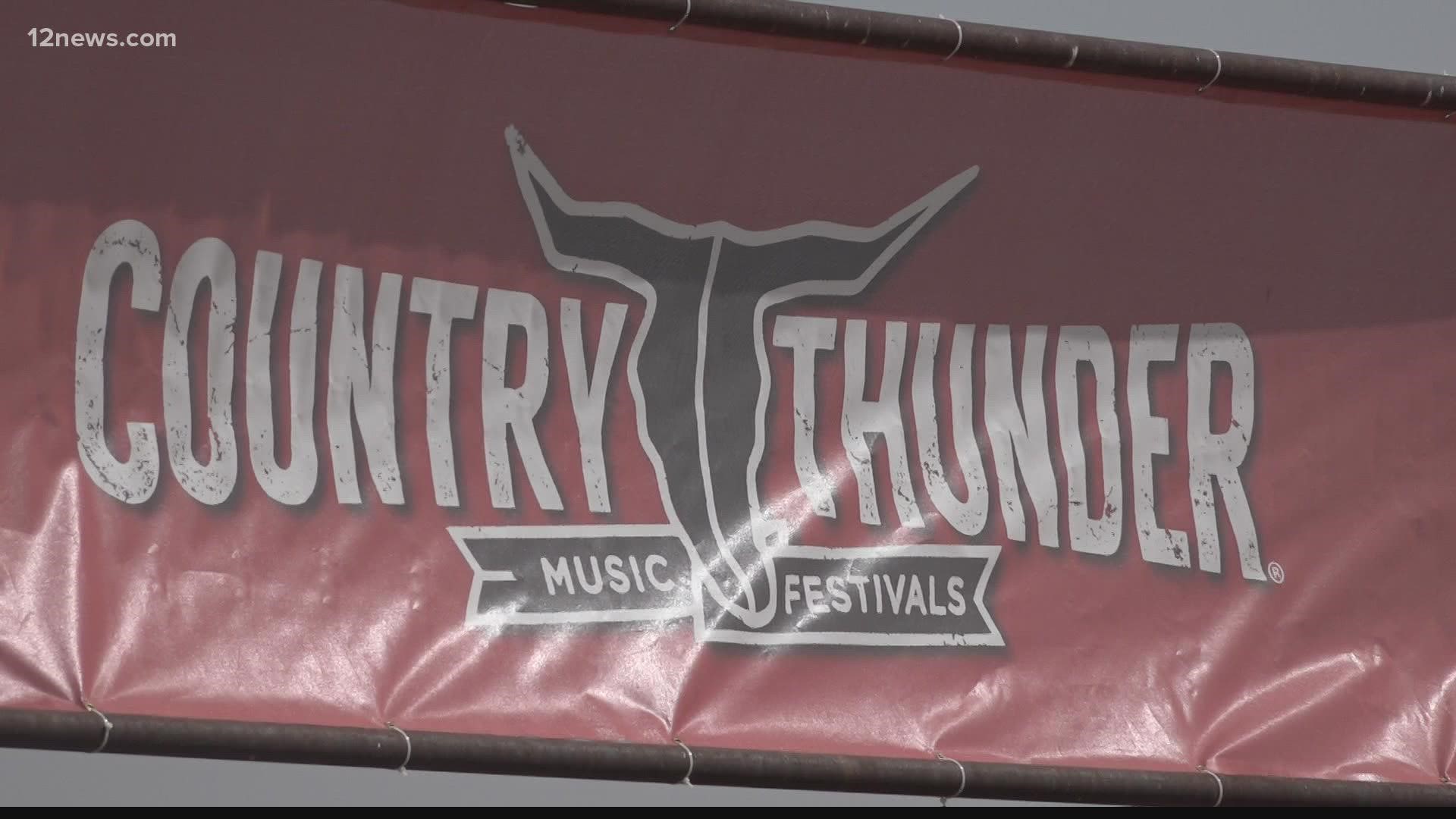 Country Thunder is returning for the first time since the pandemic started. 140,000 people are expected to attend the festival and COVID protocols will be in place.