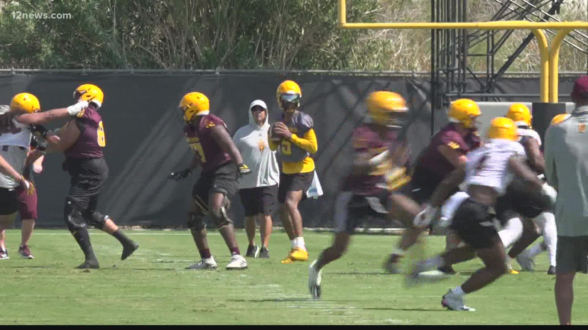 ASU football continues their practices as they prep for the college football season opener in September. We have the latest updates from practice.