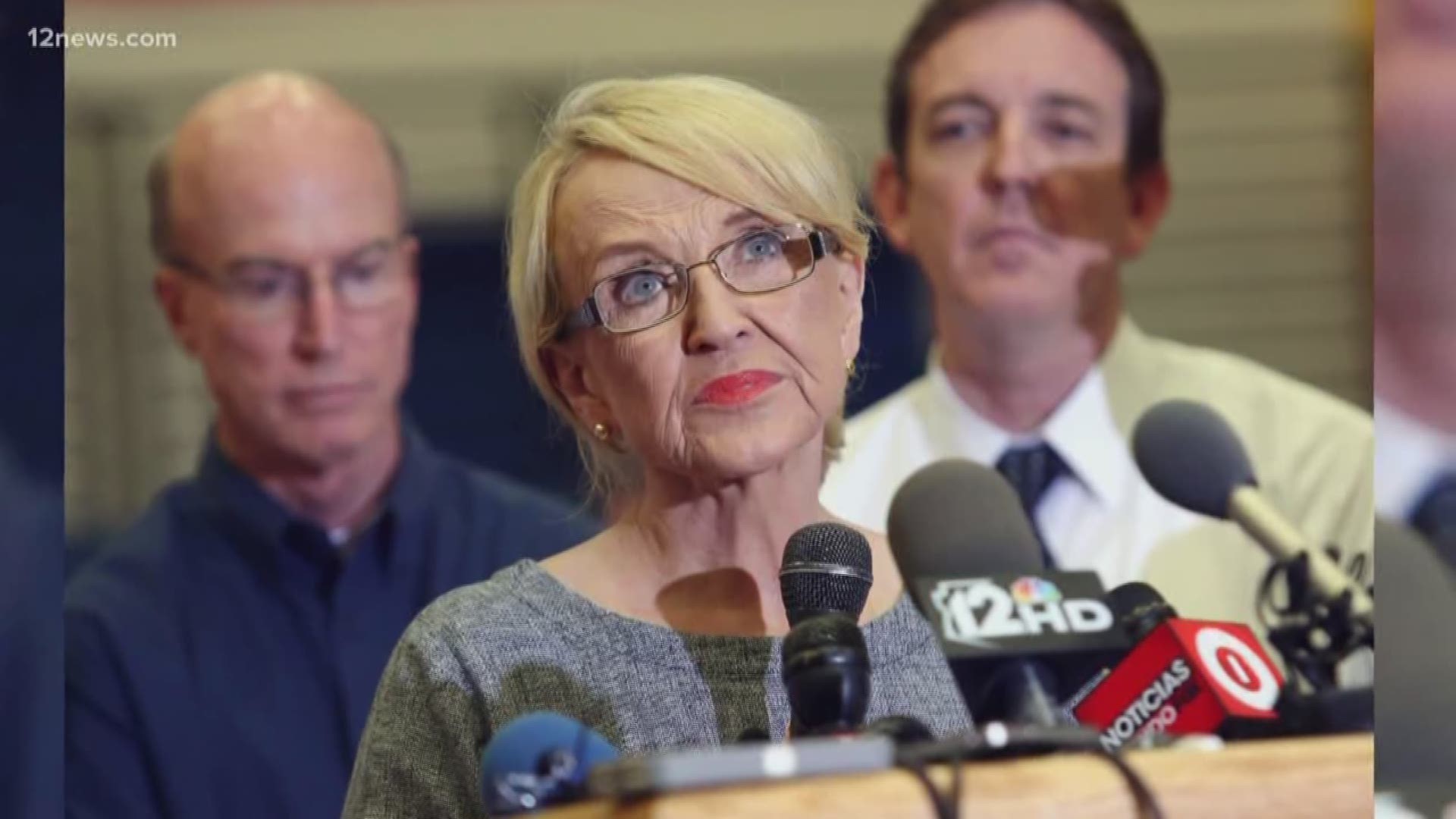Former Arizona Governor Jan Brewer is the latest politician to be targeted by the comedian.