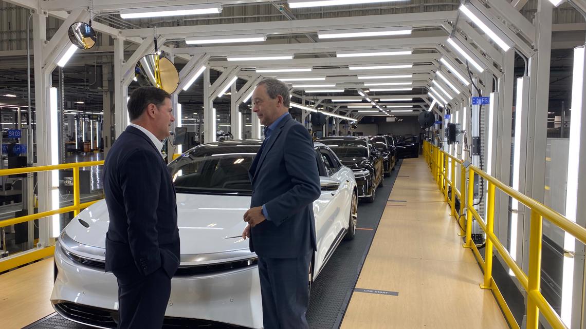 Lucid opens electric-car plant in Casa Grande | 12news.com