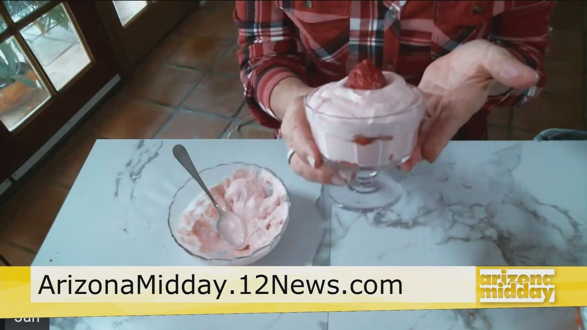 Jan shows us how to create the super simple Strawberry Fool Dessert