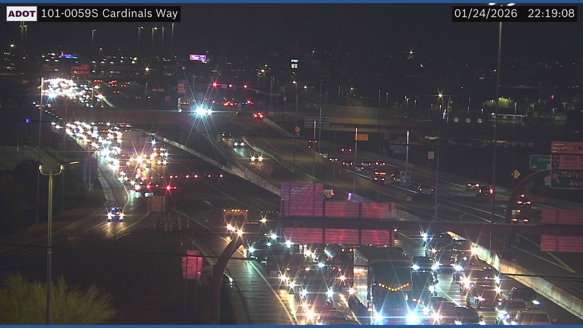 Loop 101 southbound lanes reopened in Glendale after crash | 12news.com