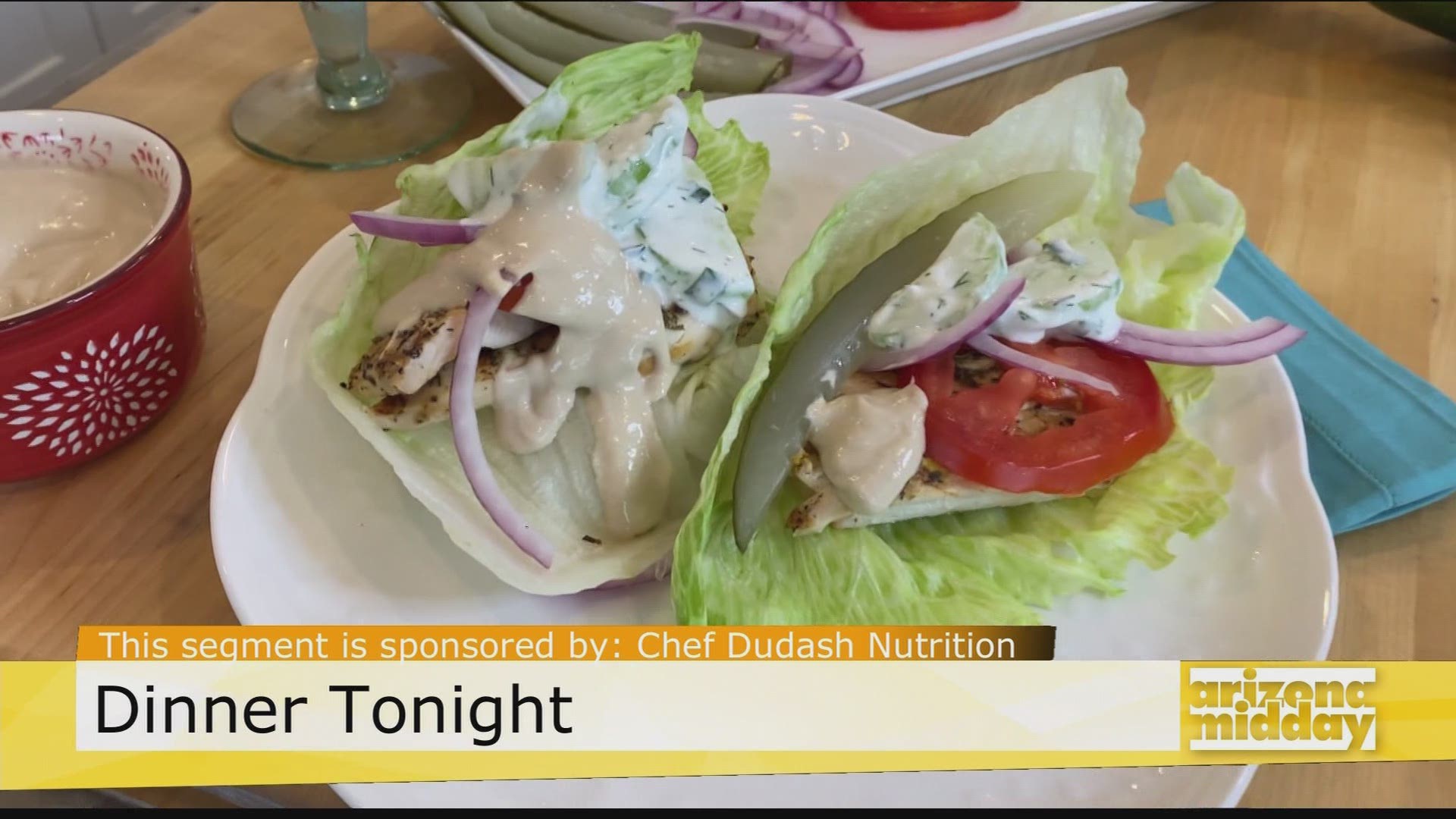 Try this delicious healthy dish! Michelle Dudash, RDN, has the recipe for a 30 minute low carb chicken wrap that your family will love!