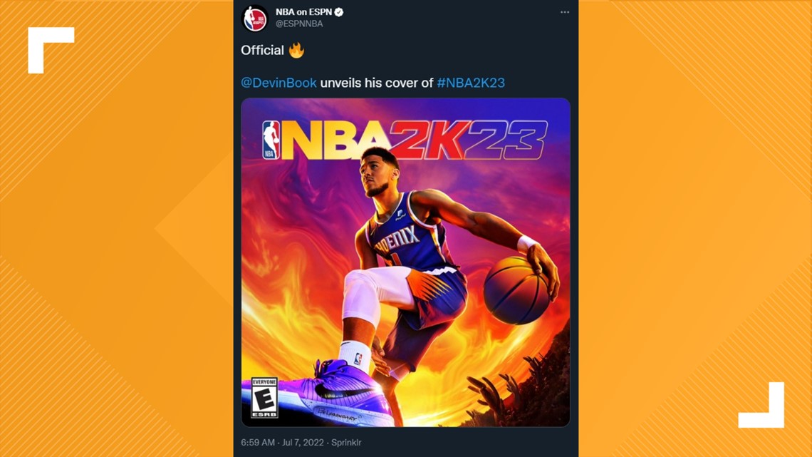 Phoenix Suns All-Star Devin Booker membuat debut di sampul NBA 2K23