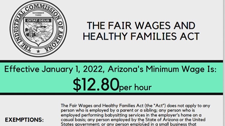 Arizona 2022 minimum wage increase: 5 things to know | 12news.com