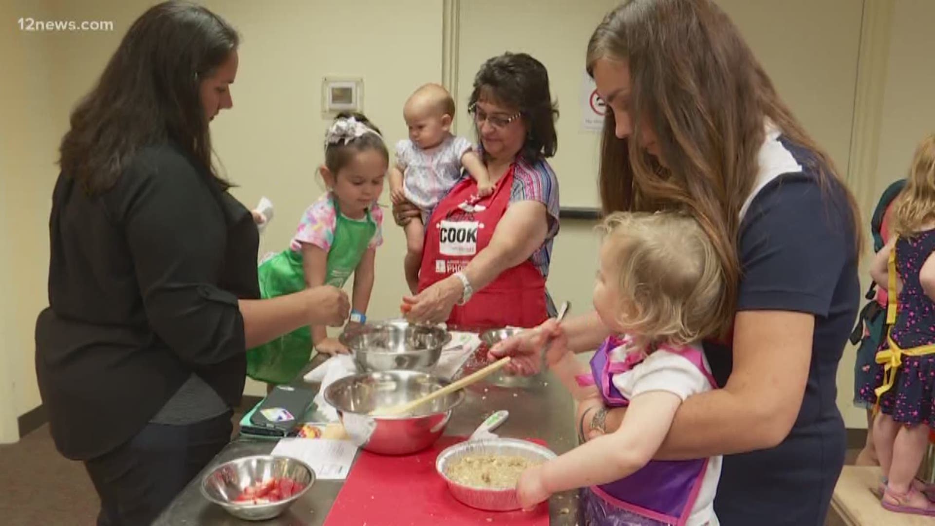 A program in Tempe is getting toddlers and their parents in the kitchen to try out new dishes.