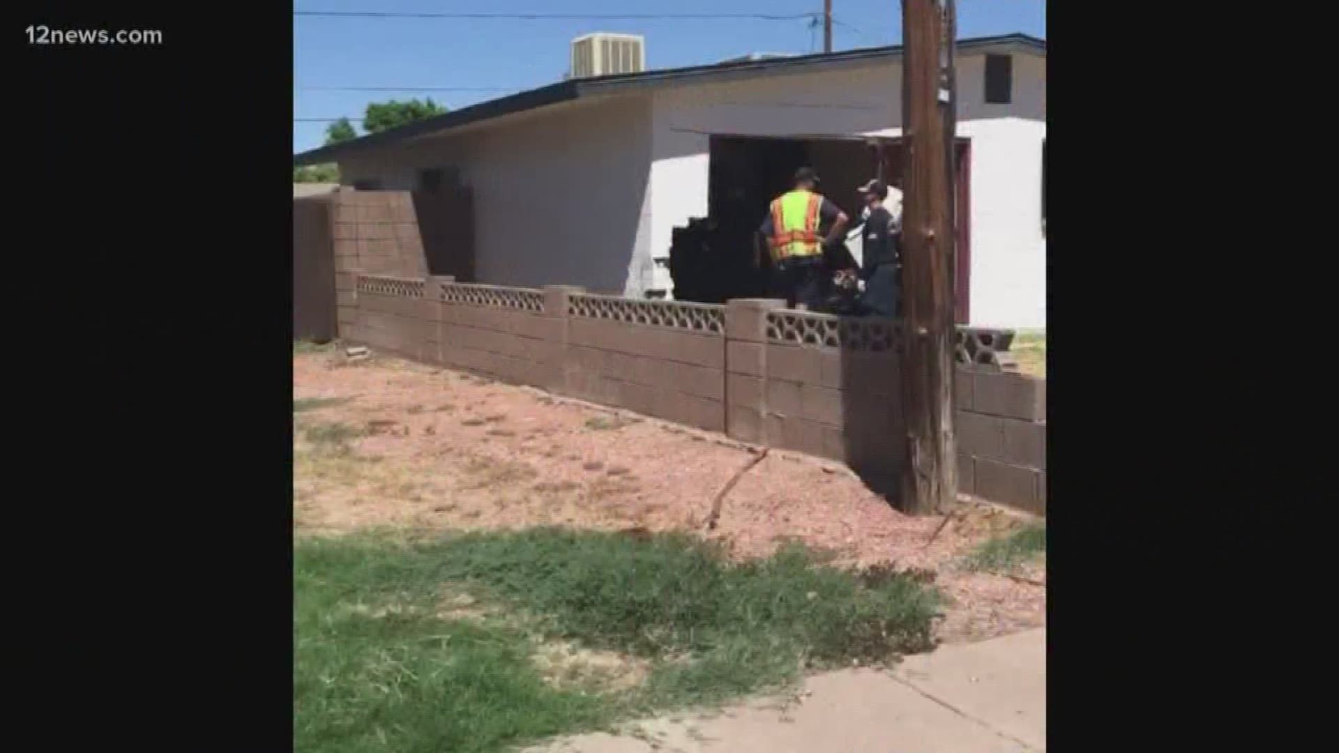 A woman captured video of the moment a car came plowing into her neighbor's home. Team 12's Antonia Mejia has the latest.