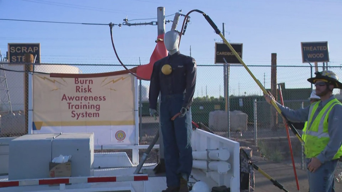 Demonstration shows what happens when you touch downed power lines ...