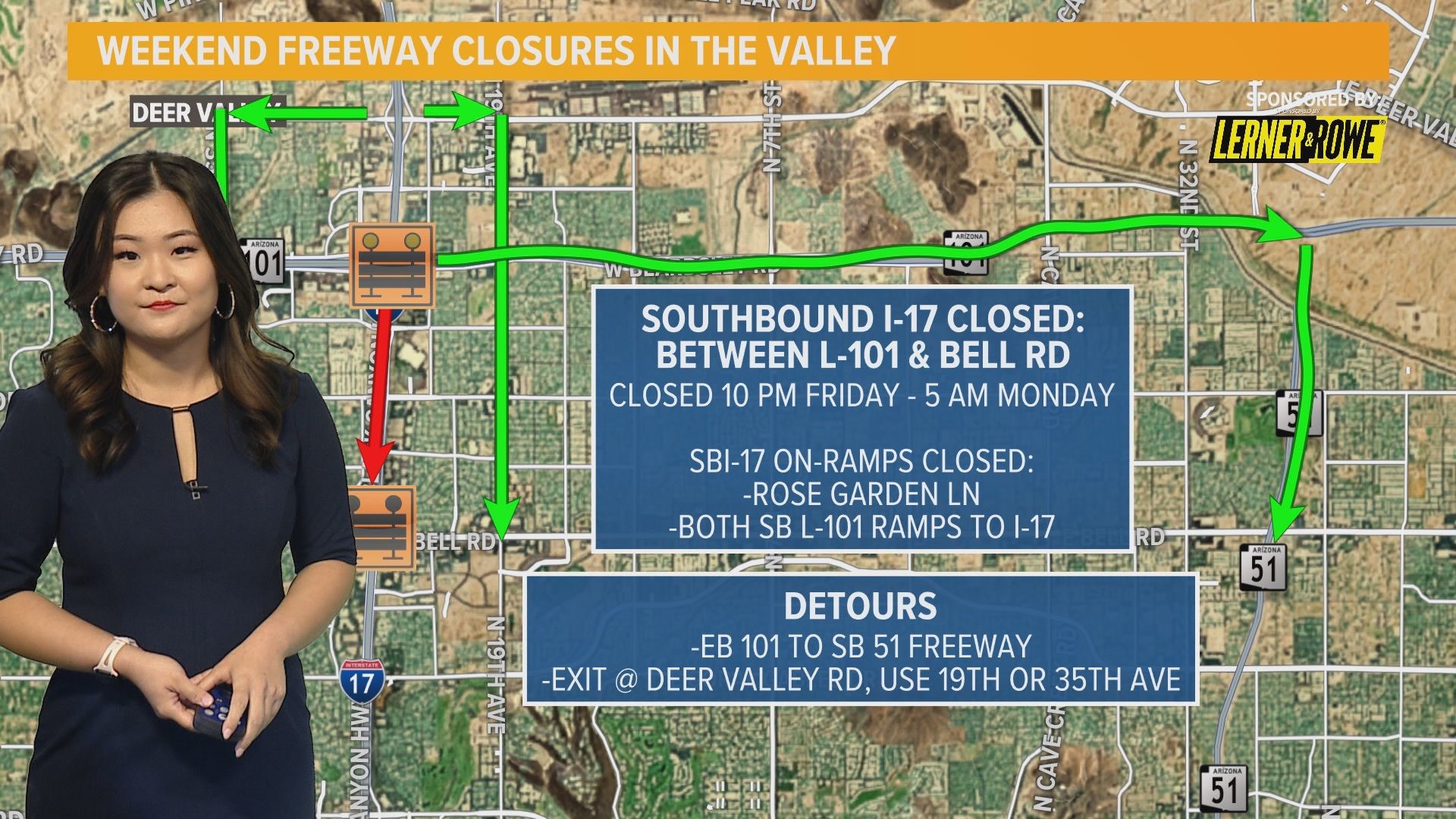 Stella Sun breaks down the closures and detours on Valley roads for the weekend of Nov. 3, 2023.