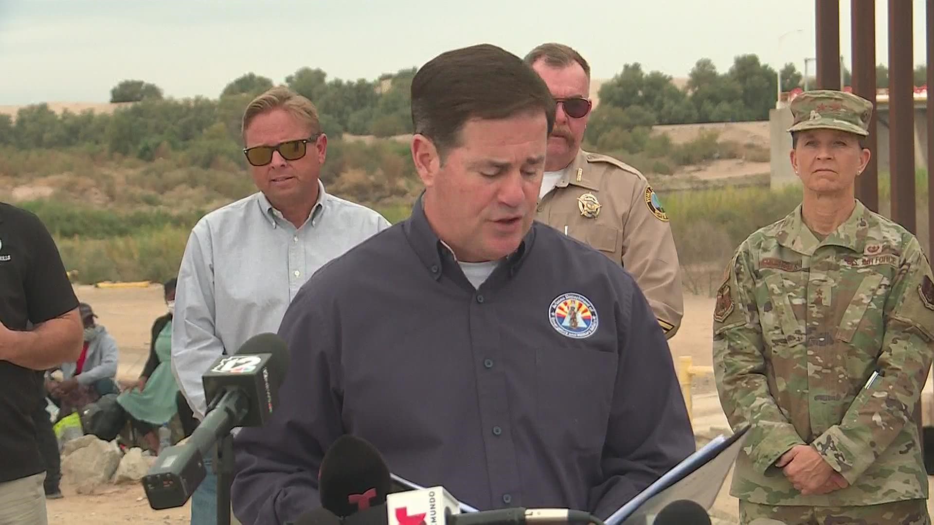 Arizona Governor Douct Ducey held a press conference Tuesday to discuss Arizona's plan to handle the surge of border crossers in the Yuma sector.