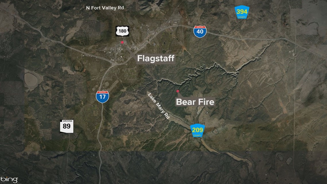 Animated Map Of Bear Fire