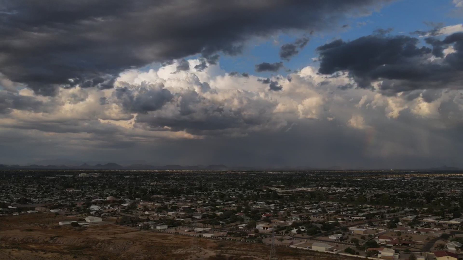 Monsoon 2020 drone looking east at storm cell near Cave Creek and Union Hills
Credit: Jon Wickins