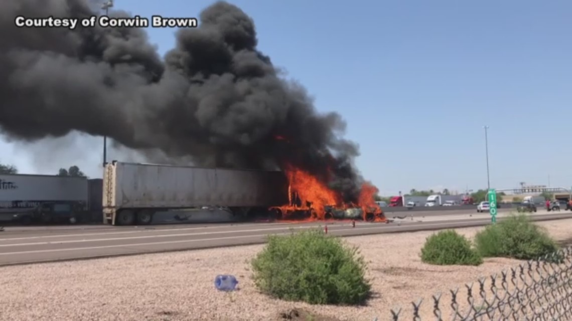 Driver arrested in fiery I-10 crash that killed 5 in January