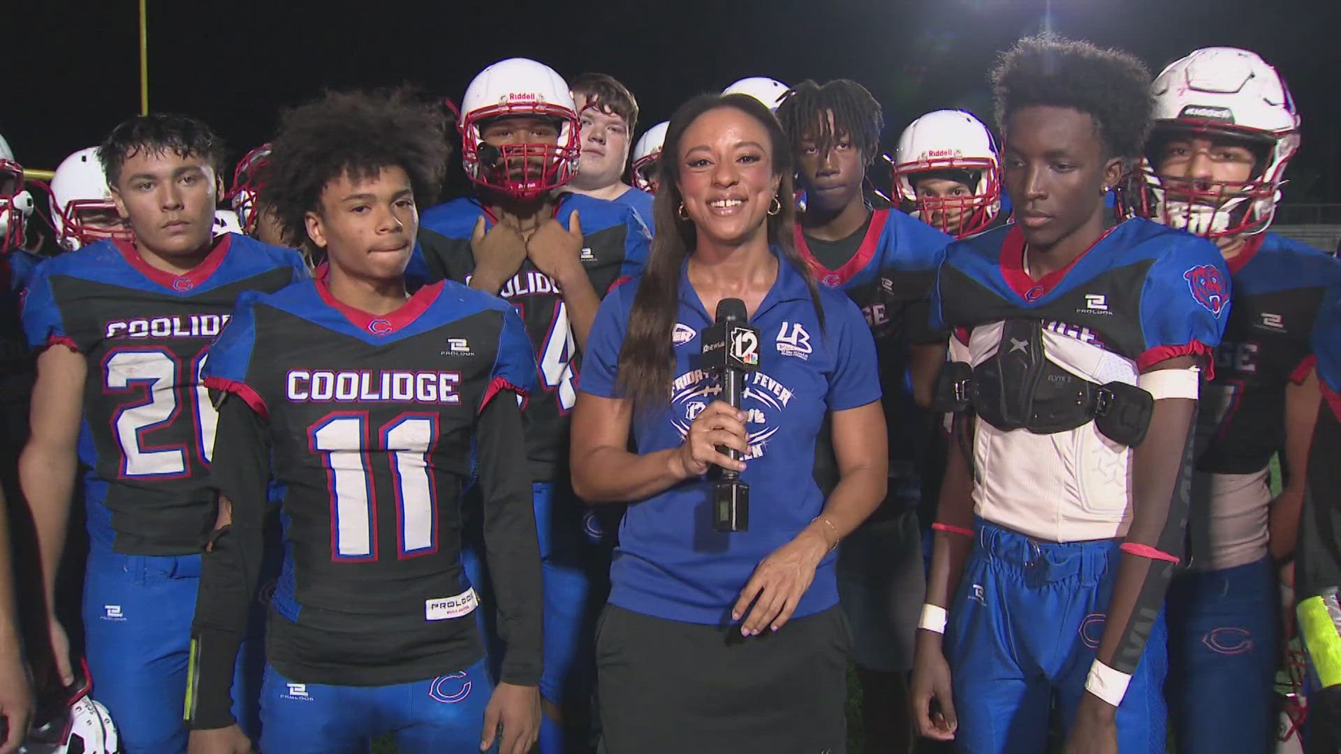 12Sports journalist Lina Washington speaks with members of the Coolidge Bears after their loss to Combs. Watch the interview above.