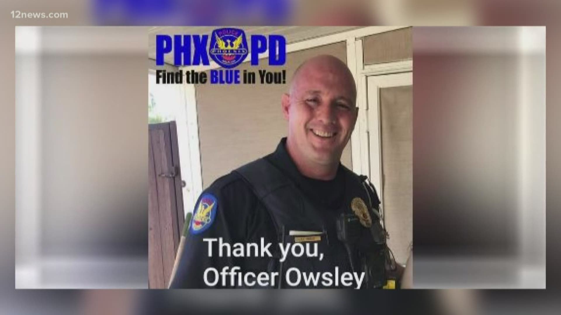 The men and women of the Phoenix police department are challenged daily as they respond to all sorts of calls. One officer received a letter of thanks from one member of the community that he says makes every sacrifice worth it.
