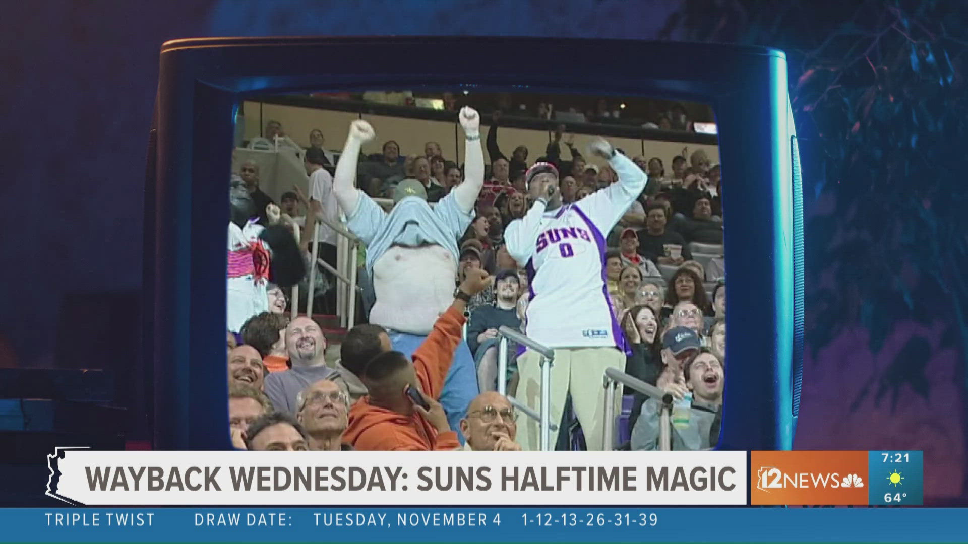 Back in 2004, 12News got an inside look behind the court at the Suns arena to see how their halftime shows came together.