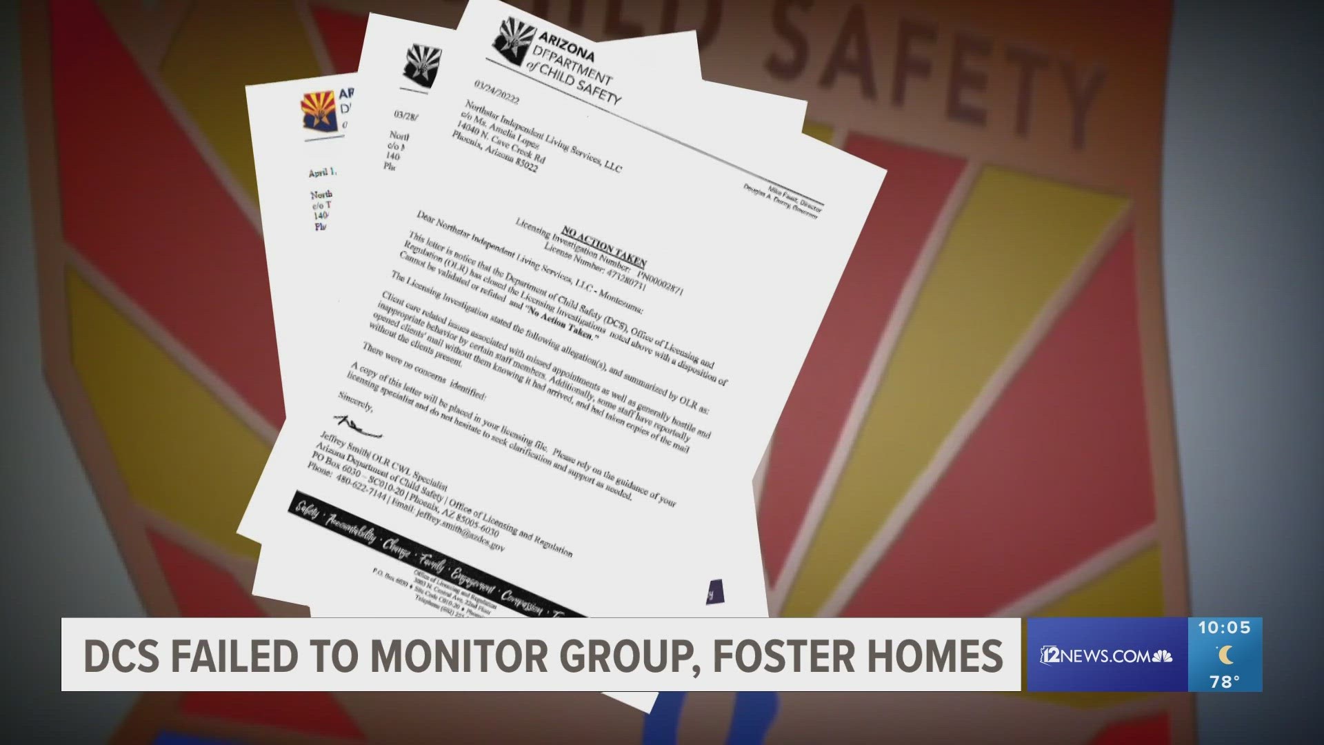The report looked at how the Arizona department of Child Services investigated, resolved and monitored group homes and foster homes, after receiving complaints.