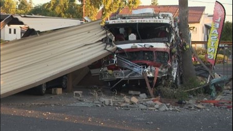 Phoenix Firefighter Released From Hospital After Crash | 12news.com