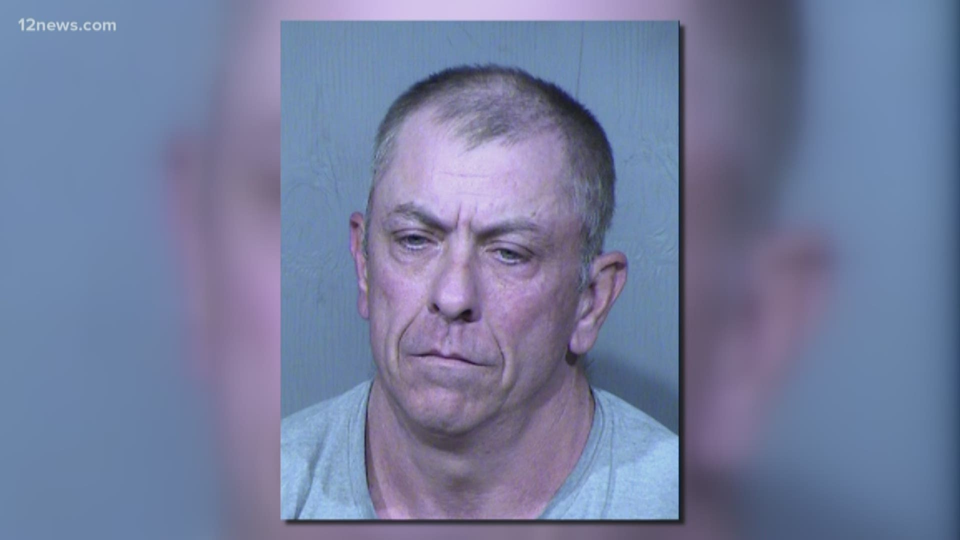 Gary Mitchell, 55, was arrested Thursday and booked into jail on one count of stalking, court documents show.