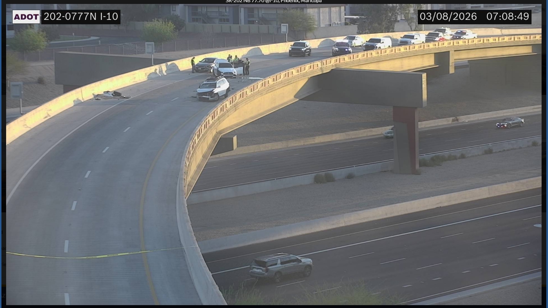 DPS investigates crash on I-10 westbound at SR-202 in Phoenix | 12news.com