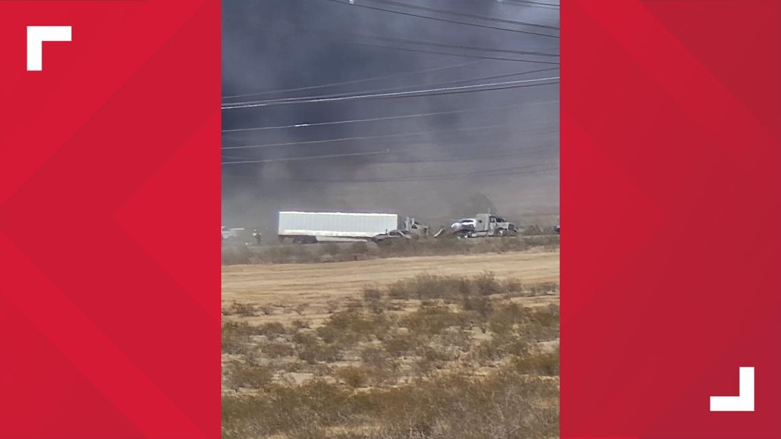 I-10 EB near Tonopah partially closed after 6 killed in crash | 12news.com