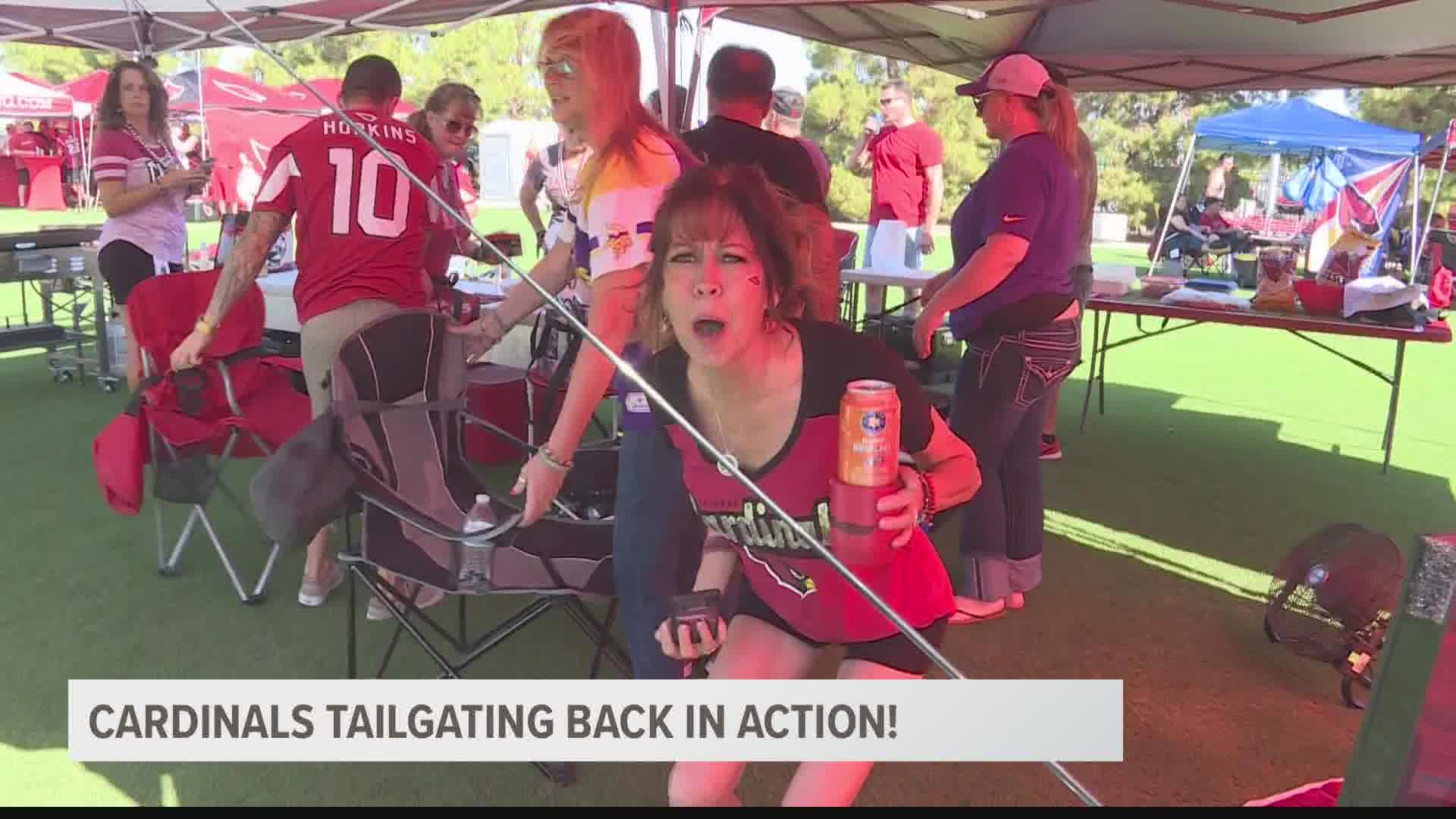 Arizona Cardinals fans got ready for the first home game of the season at State Farm Stadium. The team held off the Viking for a stunning victory.