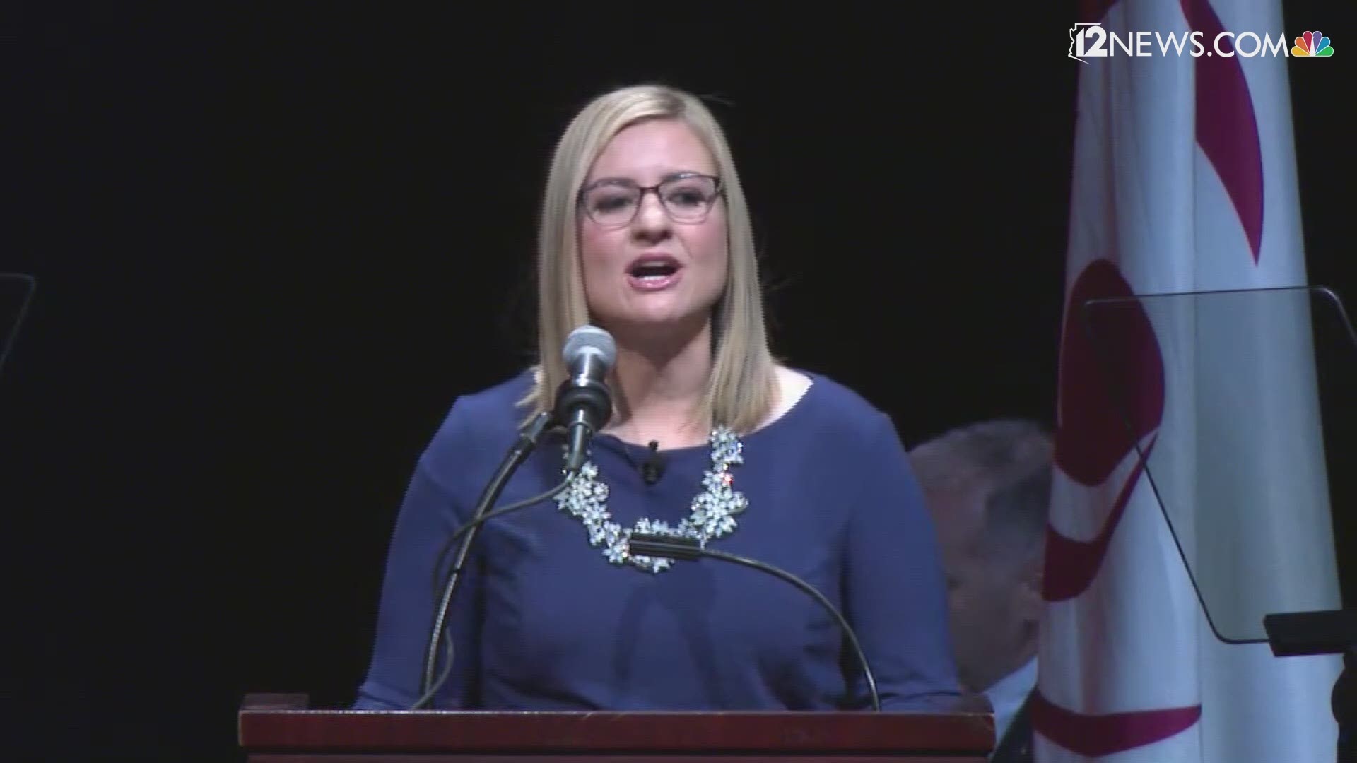 Kate Gallego was sworn in as the next mayor of Phoenix Thursday. During her speech, she took a moment to honor the sacrifice of fallen Phoenix police Officer Paul Rutherford for the city.