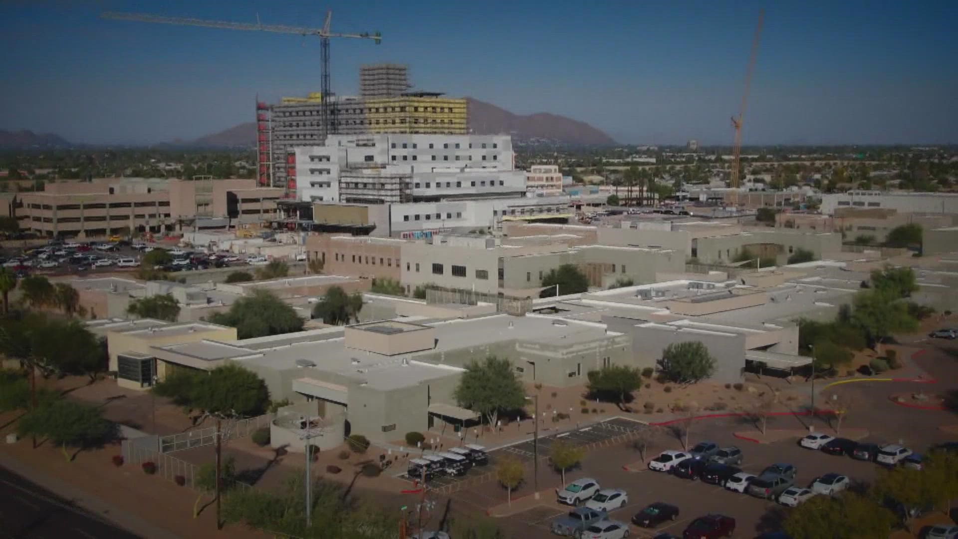 The patients allegedly barricaded staff inside one of the hospital's treatment units and damaged pieces of medical equipment.