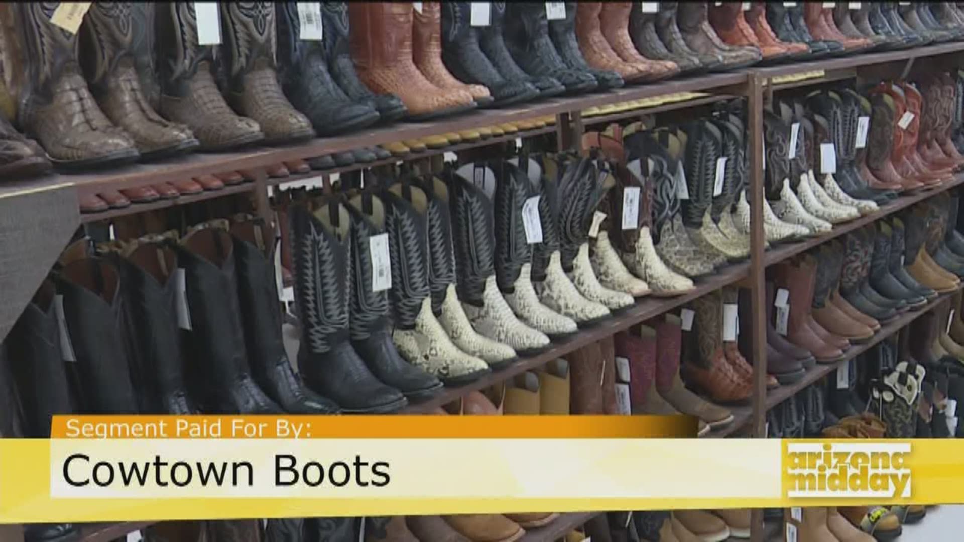 Destry takes us to Cowtown Boots where we see the sleekest styles and cutest cowboy boots!