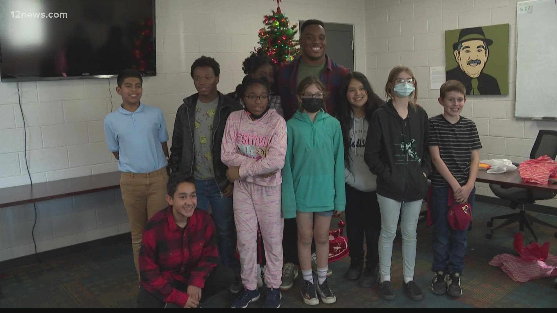 Kennard gave 10 lucky Valley kids a Target shopping spree, books and school supplies as a Christmas surprise