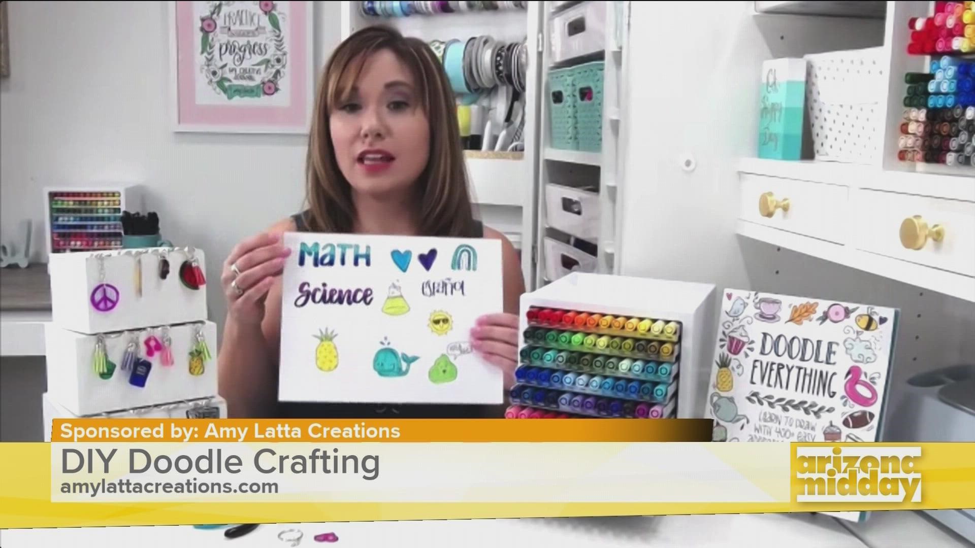 DIY Expert, Amy Latta, shows us how to take our doodles off the page and create our own stickers & keychains