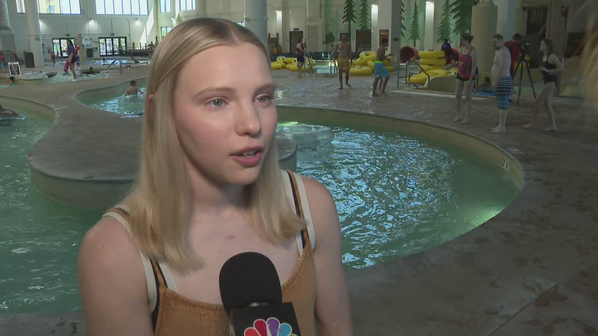 12News spoke with the Olympian to help Great Wolf Lodge celebrate their 5th birthday.