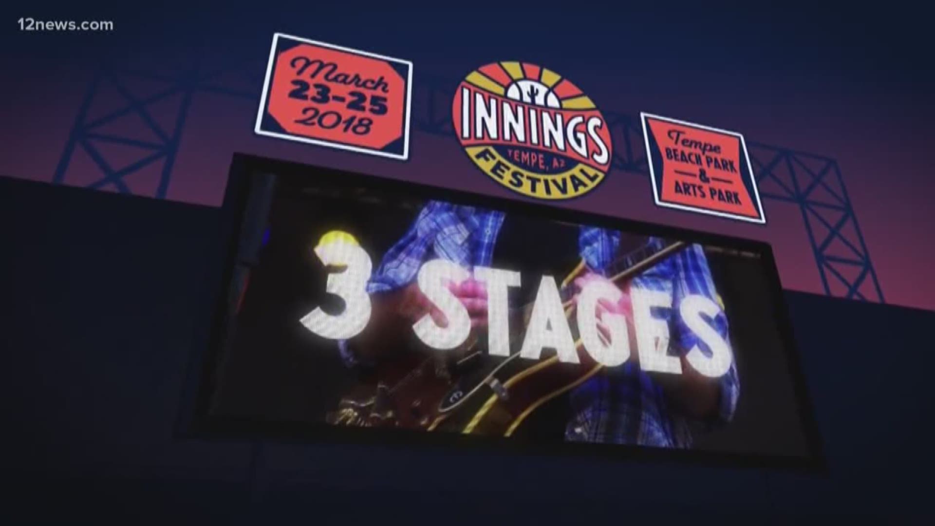 Innings Festival coming to Tempe Beach Park in May and the lineup will be announced at 10 p.m. and tickets available at noon online at www.inningsfestival.com