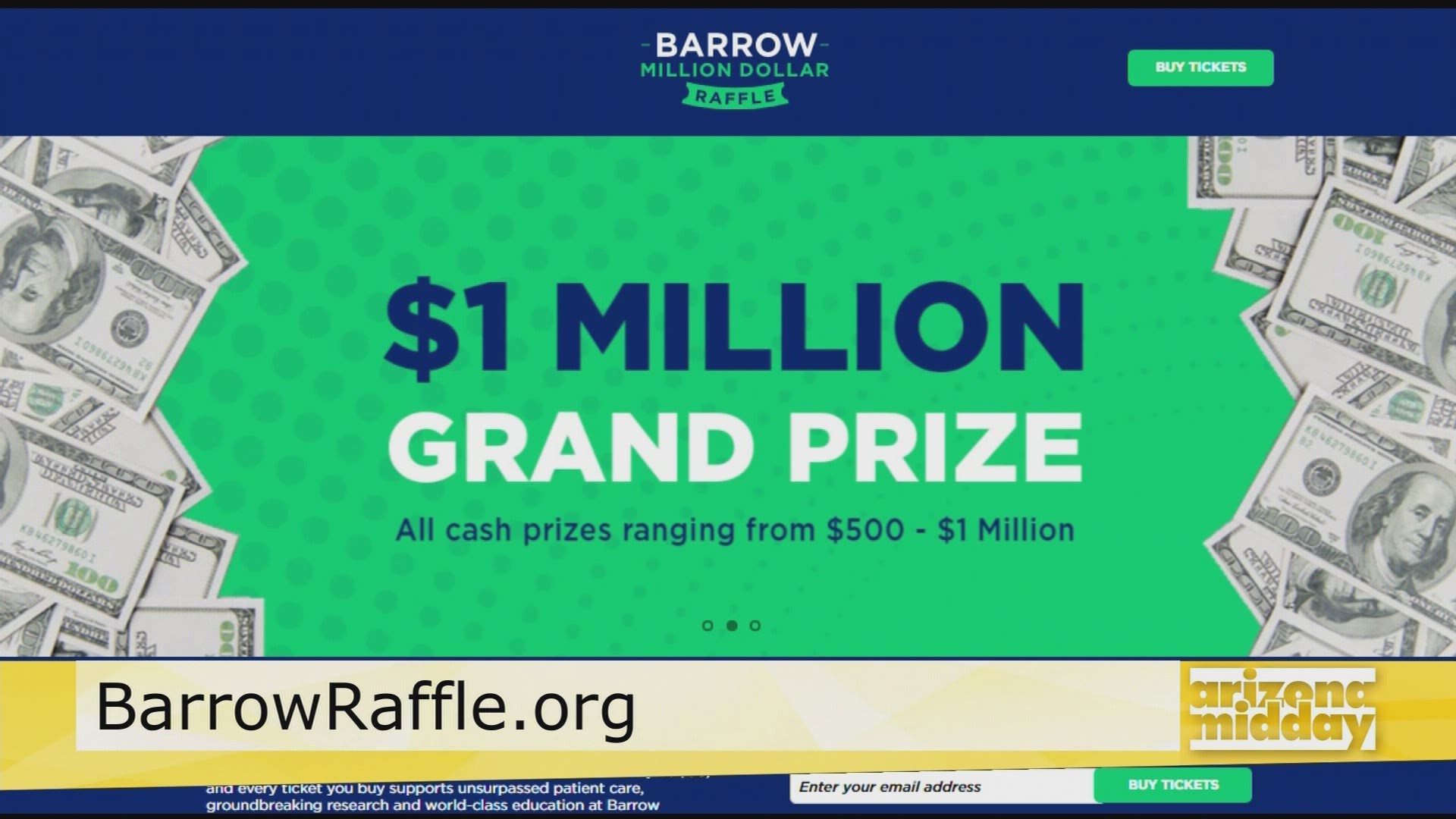 Dr. F. David Barranco with Barrow Neurological Institute, shares how we can help the community plus enter to win big with the Barrow Million Dollar Raffle