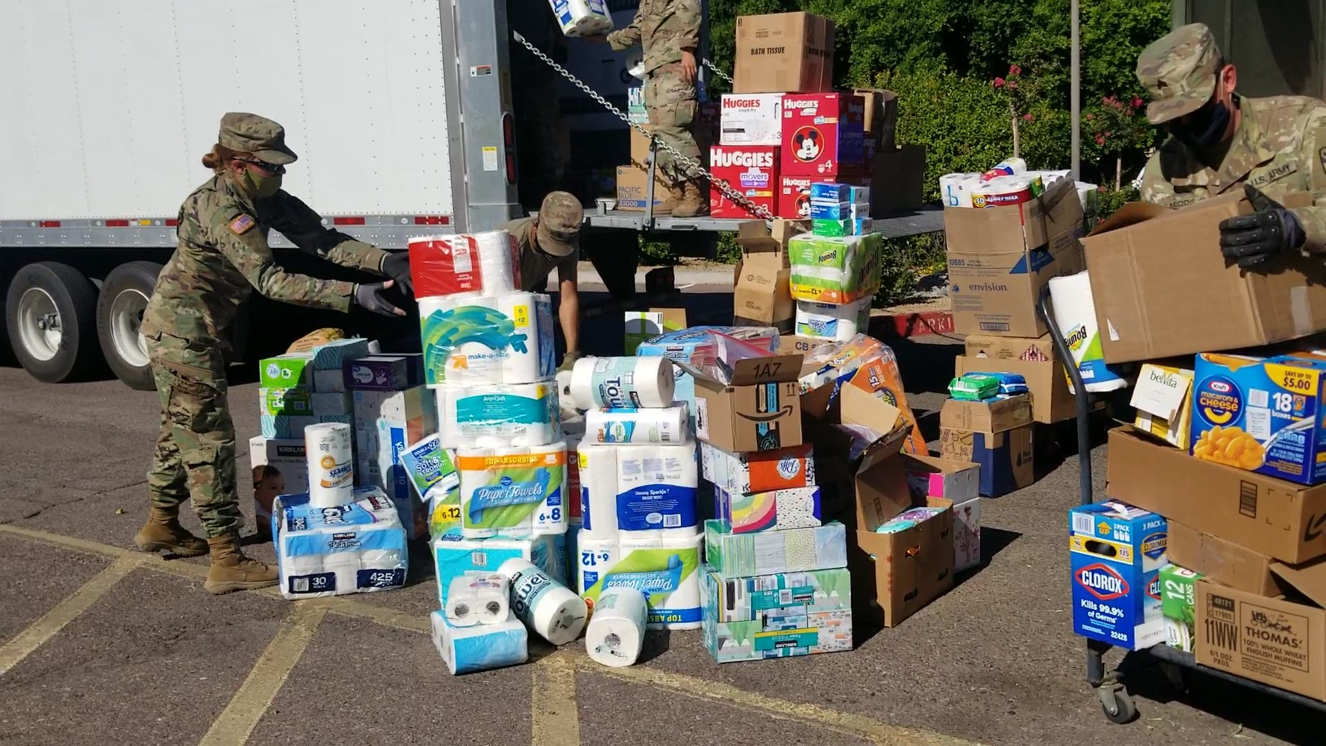 "Today the AZ National Guard came in and gathered the donations to bring them to the Nation," cultural center director Ciara Archer said.