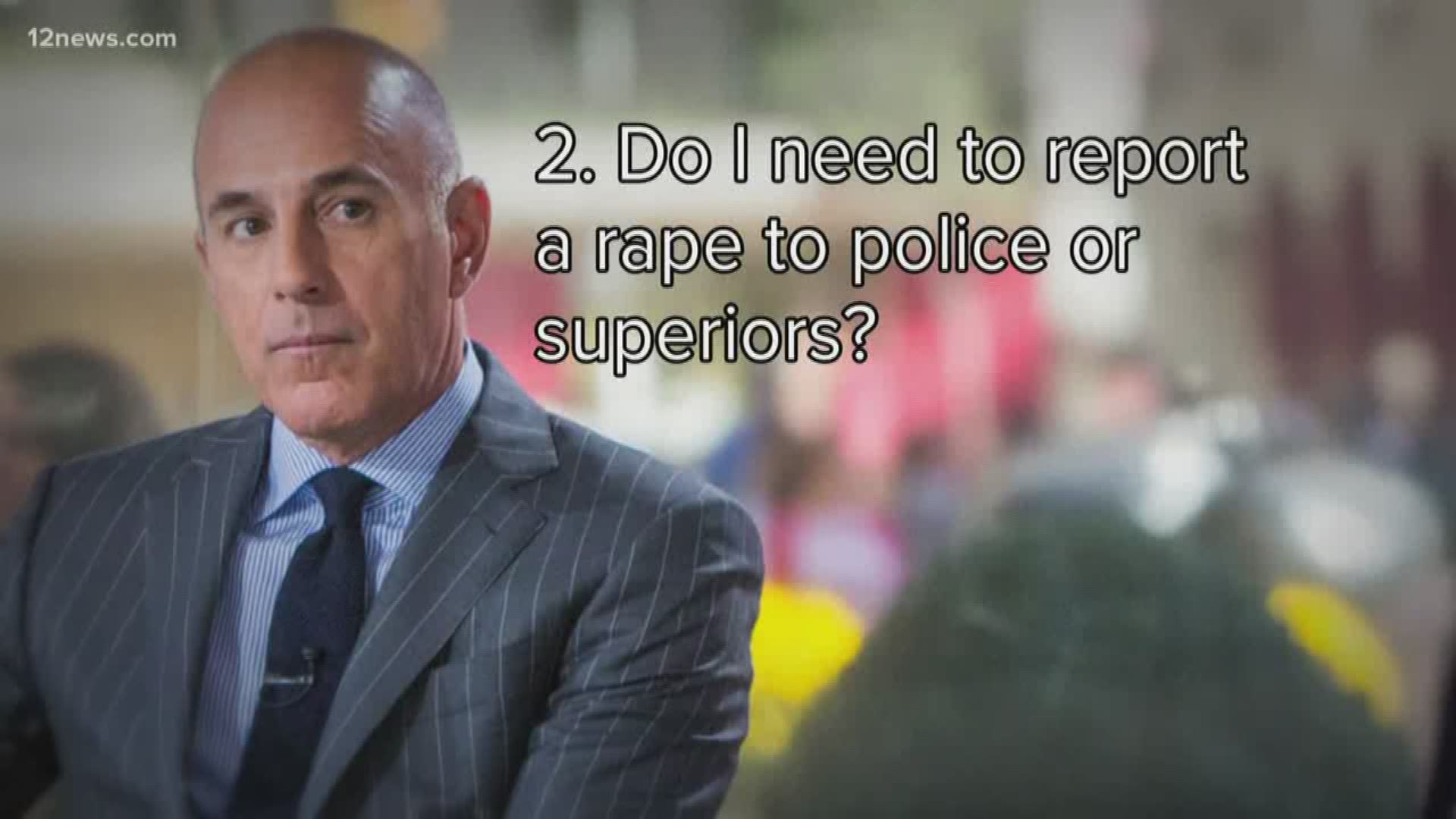 Allegations of rape against Matt Lauer are surfacing. It's all raising questions about what people should report to their employer.