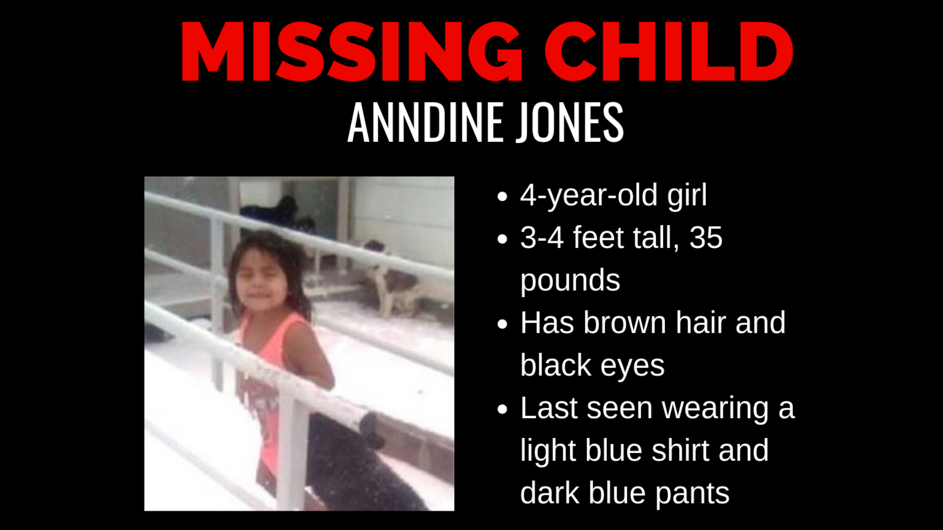 4yearold girl who wandered from Navajo Nation home still missing