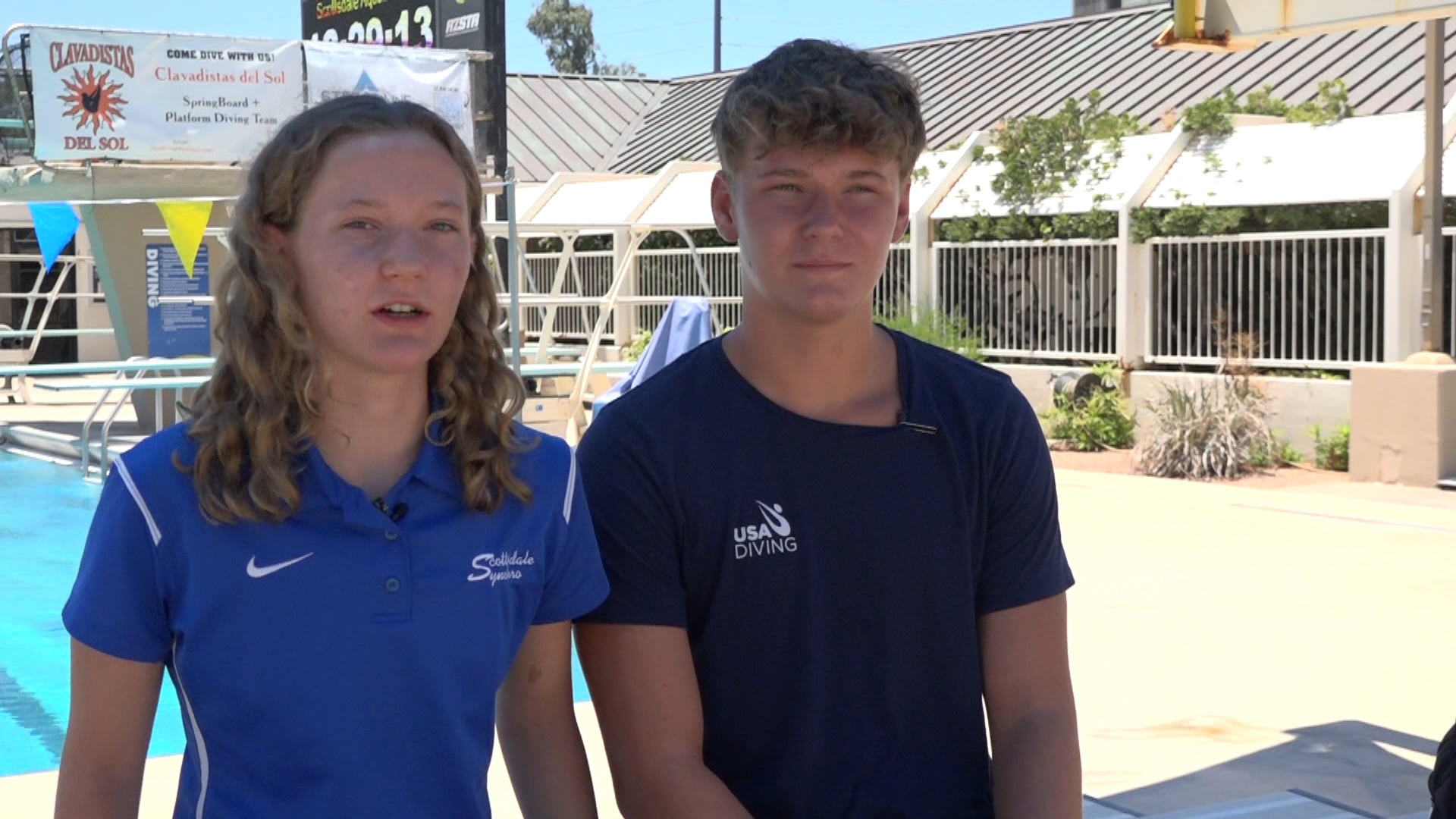 15-year-old twins Mik and Mona Schwickert from Scottsdale hope to represent the US in the 2028 Olympics in diving and artistic swimming, respectively.