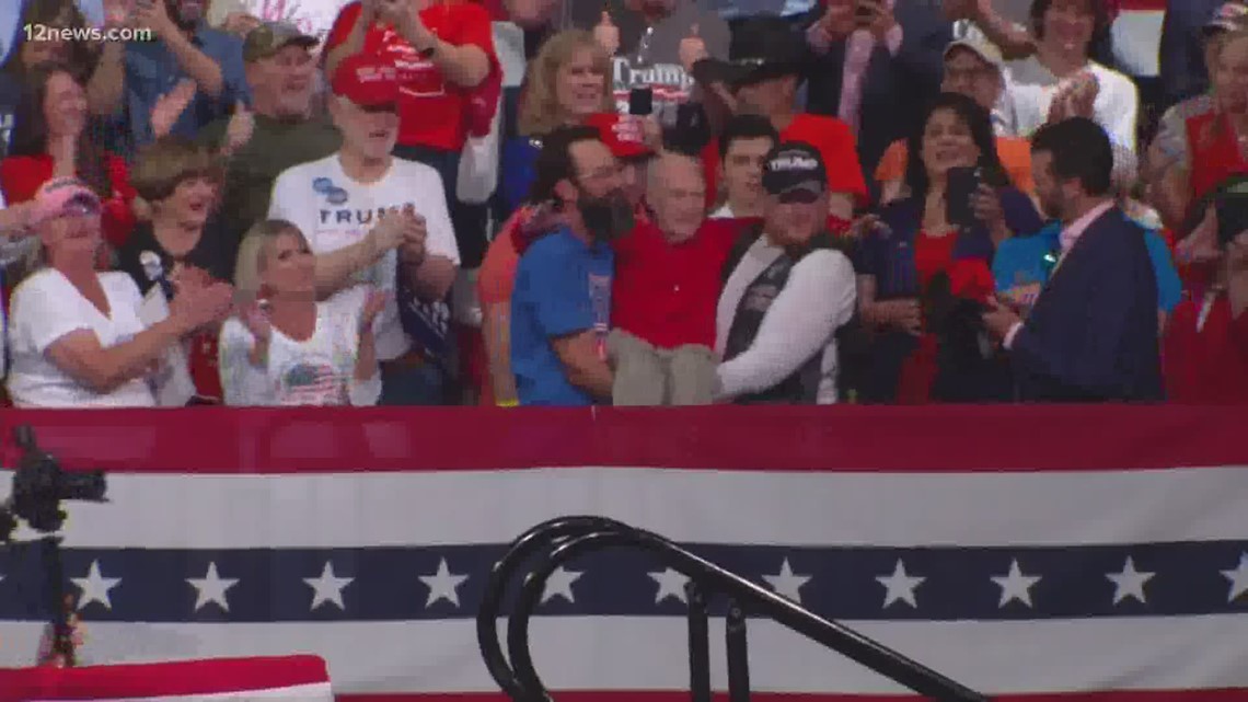 WWII veteran who went viral for being carried to his seat at Trump ...