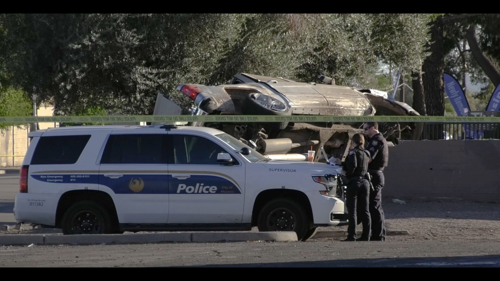 Phoenix police car involved in crash Friday afternoon | 12news.com