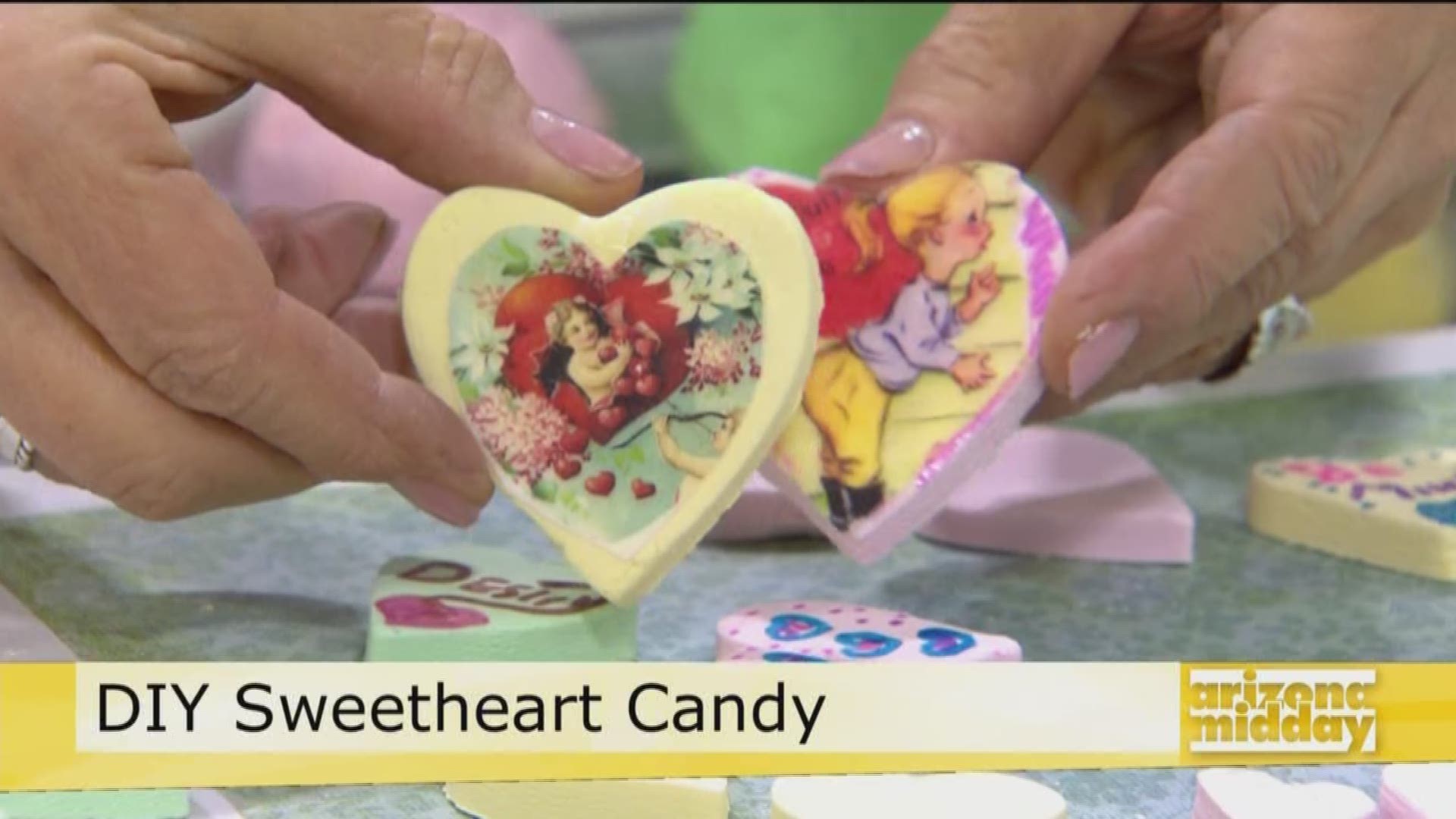 We HEART This Homemade Valentine's Day Treat. Jan shows us how to make our very own classic conversation hearts.