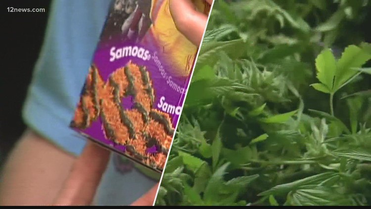 Can Girl Scouts sell cookies outside marijuana dispensaries?
