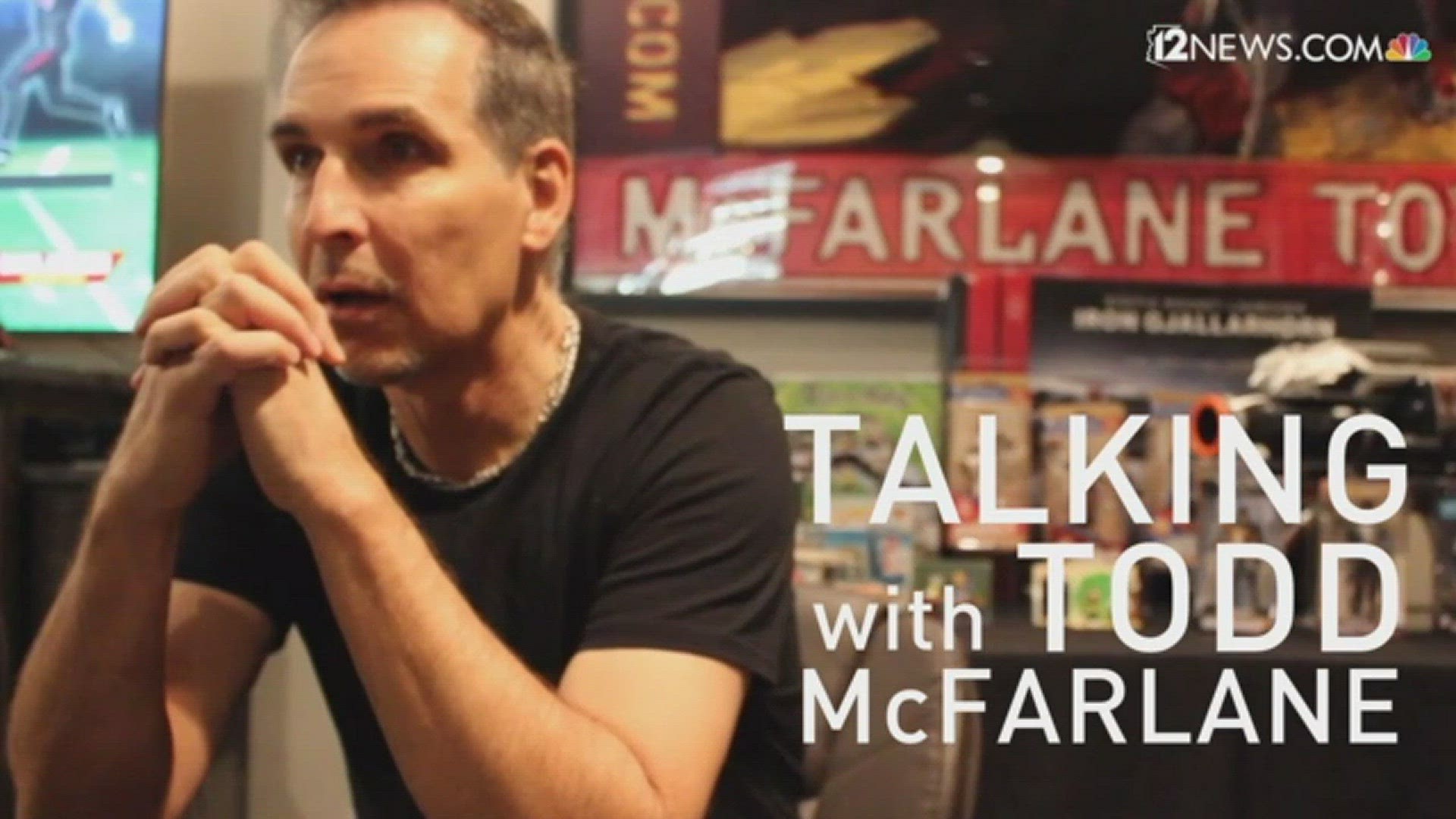 Comic book artist Todd McFarlane discusses his latest release of Arizona Cardinals action figures.