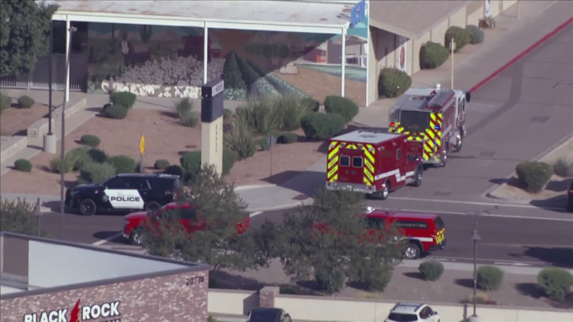 Students and staff were participating in a fire drill when they were stung by bees. 