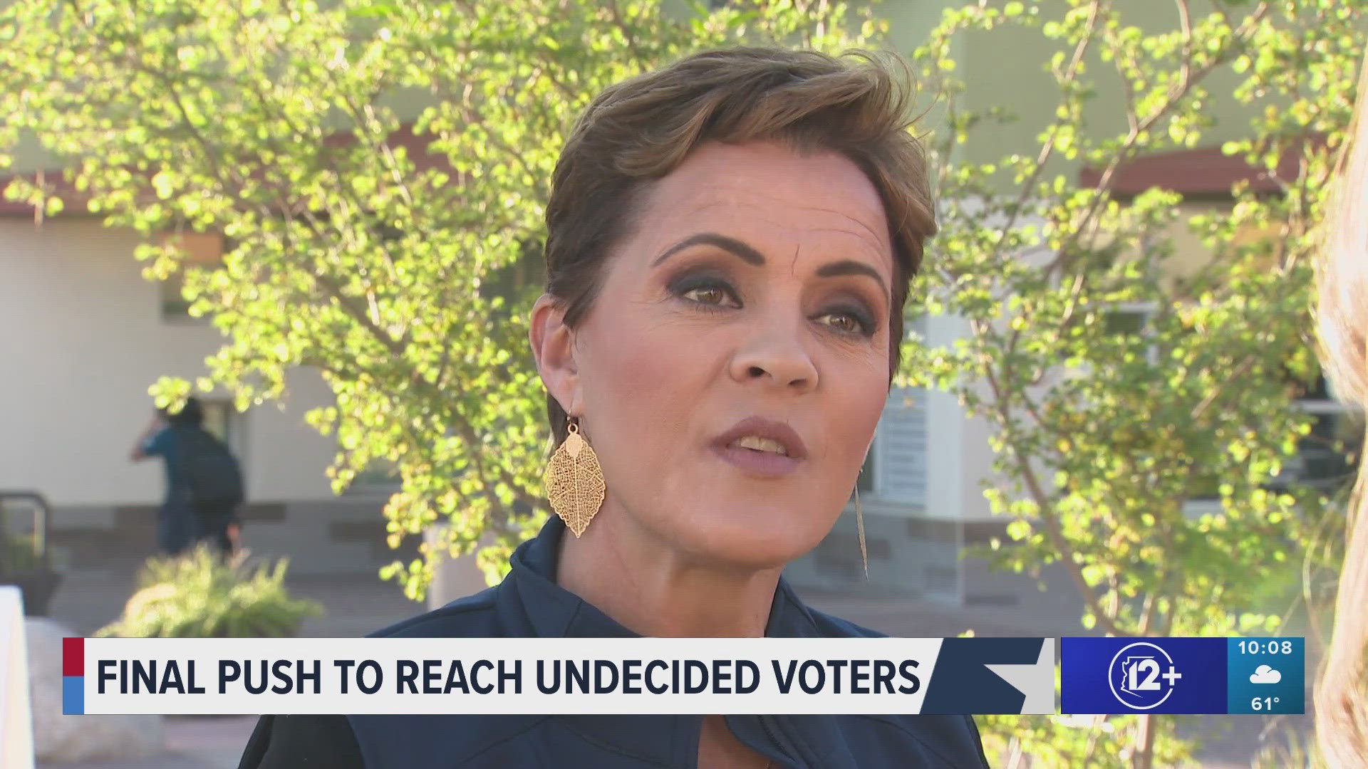 Lake shares her message with voters in southern Arizona in the days before the election.  