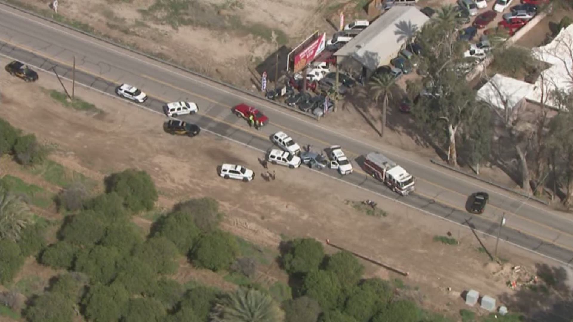 A DUI suspect is accused of hitting a Chandler police car and leading officers on a chase.