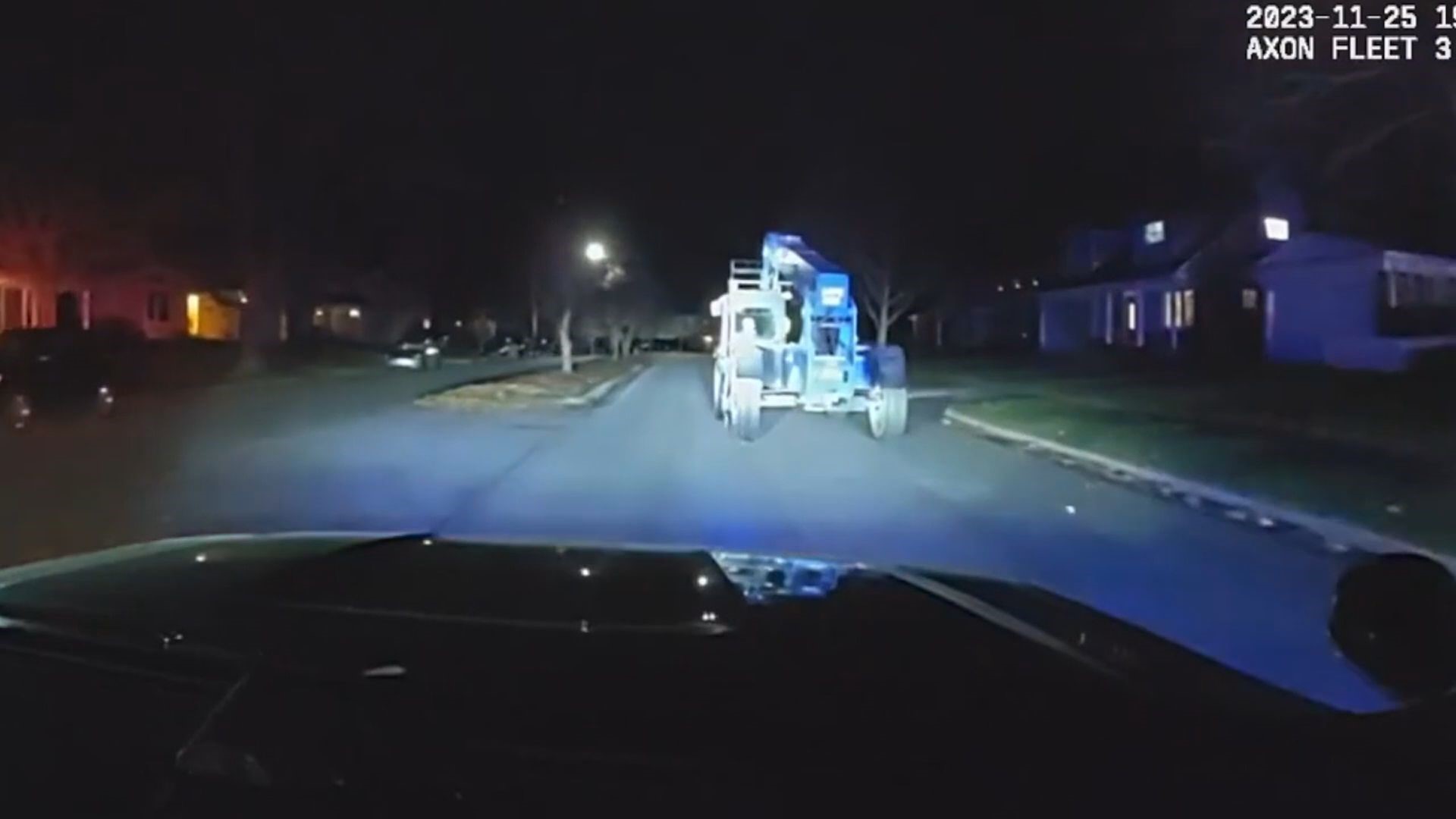 Watch: Michigan 12-year-old Steals Forklift, Leads Police On Chase ...