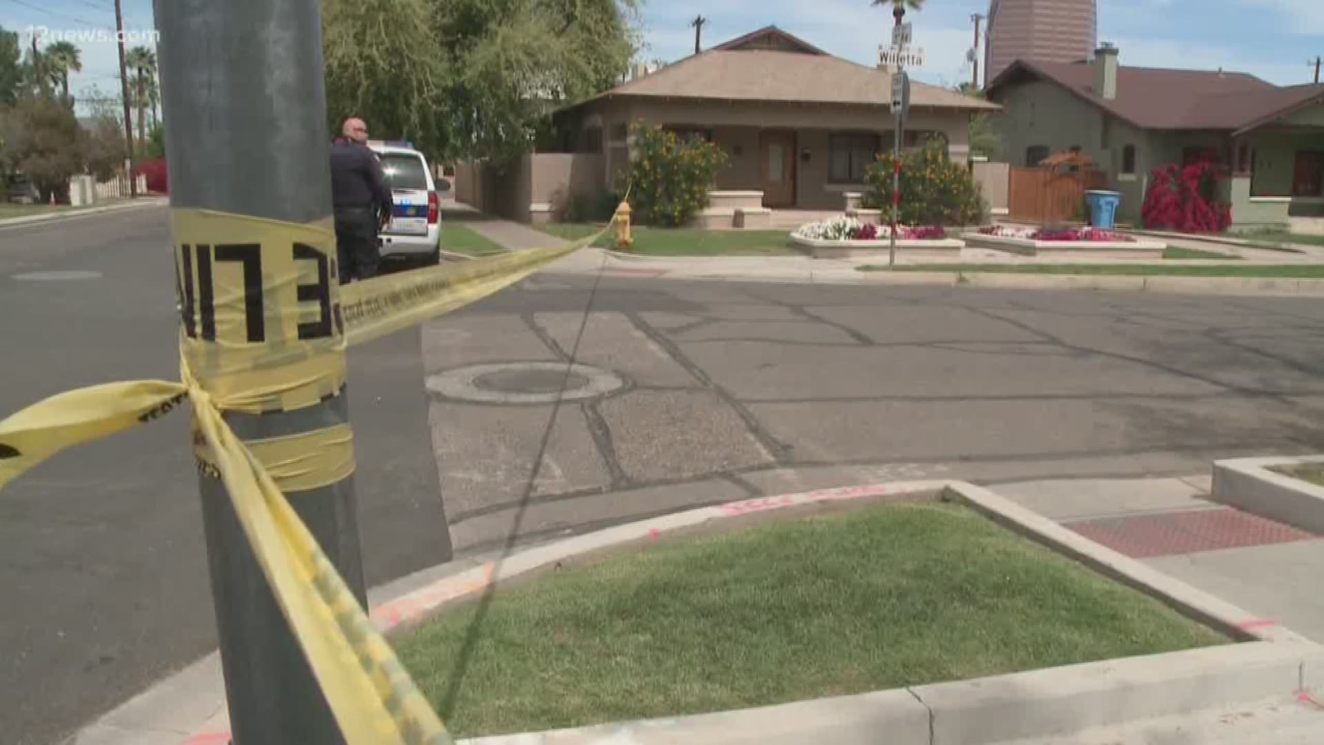 Police arrested a man Saturday morning near 7th Avenue and McDowell Road after he set fire to a woman's front door and allegedly killed a man down the street.