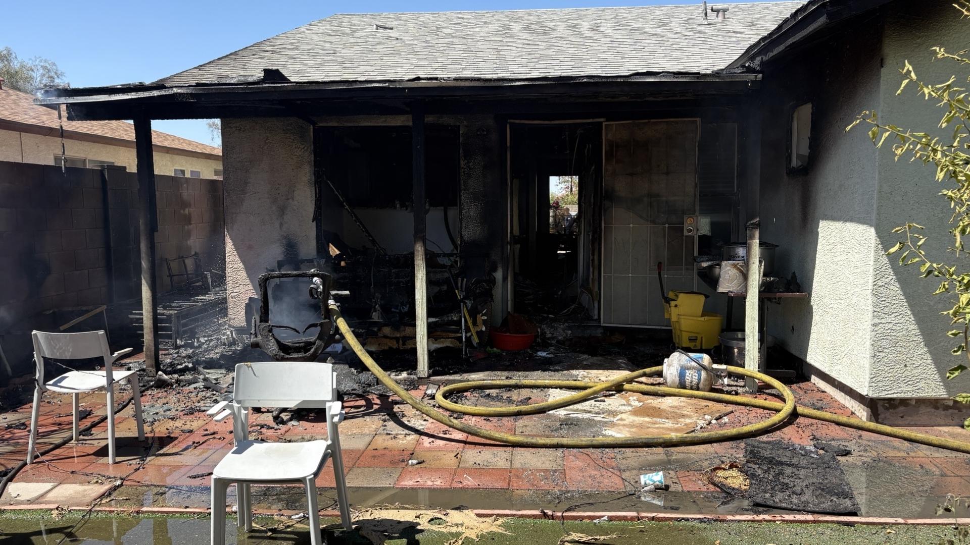 6 children and 2 adults displaced by fire in Phoenix | 12news.com