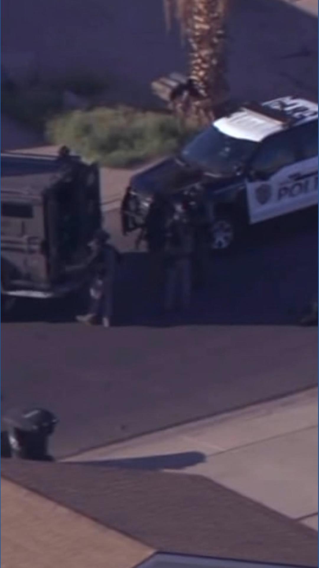Gunfire reported during police standoff in Mesa neighborhood, suspect ...